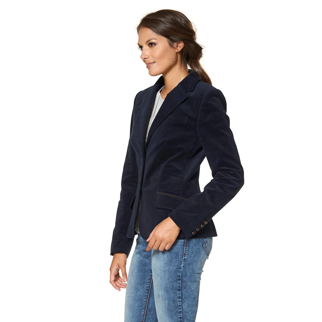 Aniston CASUAL Jackenblazer mit Stoff-Einfassungen und Ärmelpatches Blitzangebot