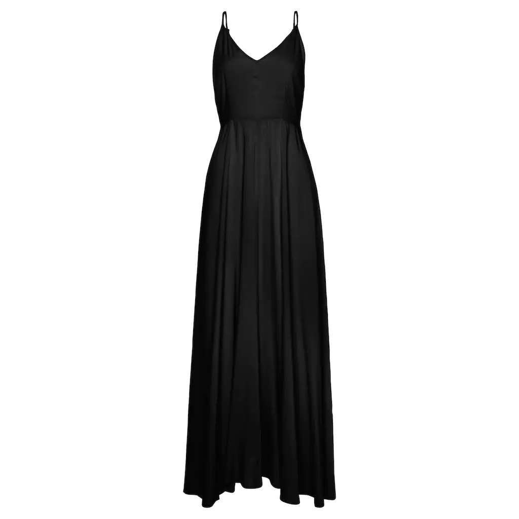 LASCANA Maxikleid aus gewebter Viskose Cut-Out am Rücken Sommerkleid Neuheiten