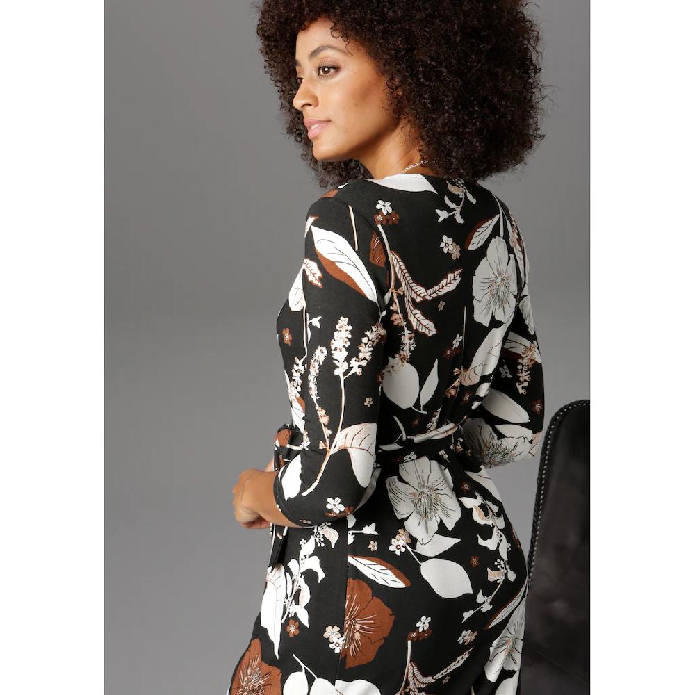 Aniston SELECTED Jerseykleid in femininer Wickel-Optik Räumungsverkauf