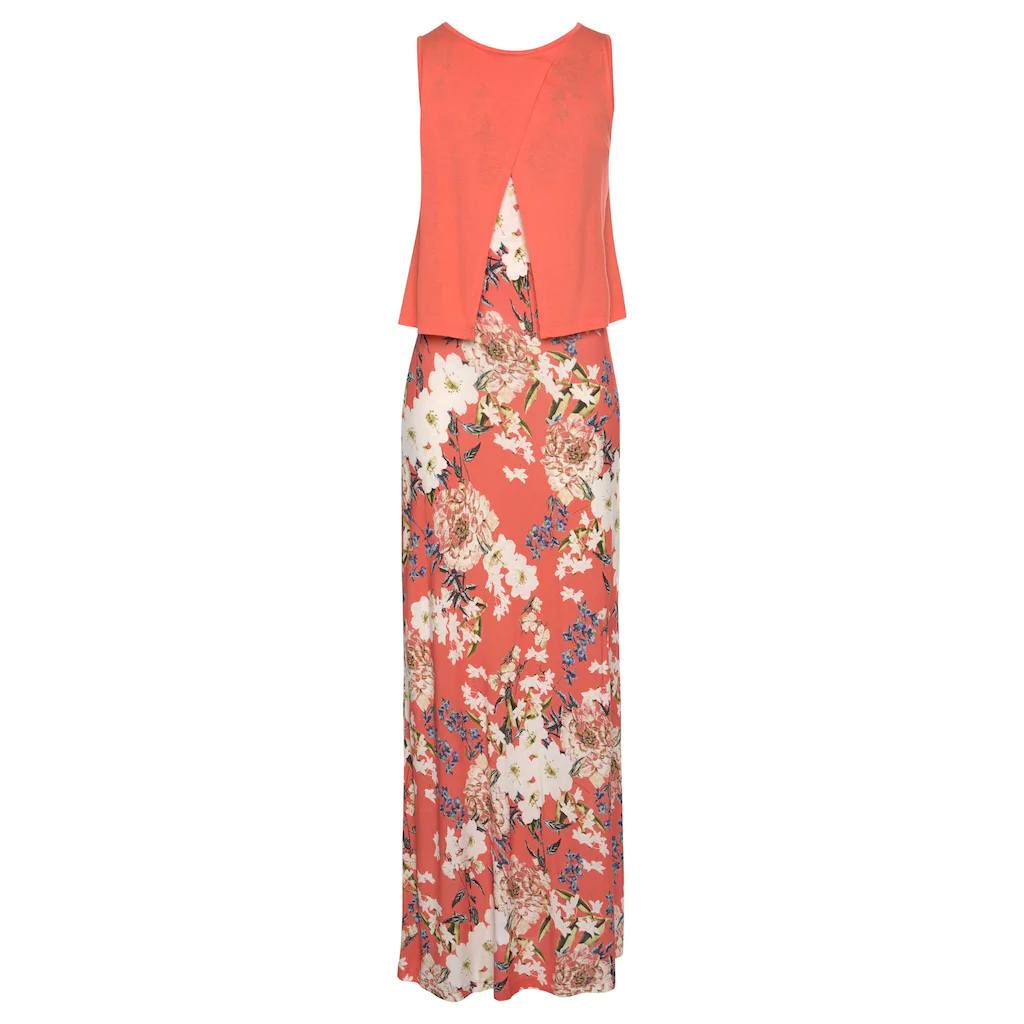 s.Oliver Maxikleid im Lagen-Look mit Blumenprint Sommerkleid Strandkleid Begrenzte Freigabe