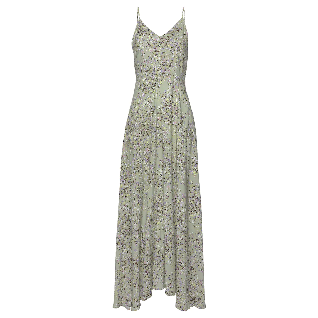 LASCANA Maxikleid aus gewebter Viskose Cut-Out am Rücken Chiffon-Qualität Sommerkleid Neueste Stile