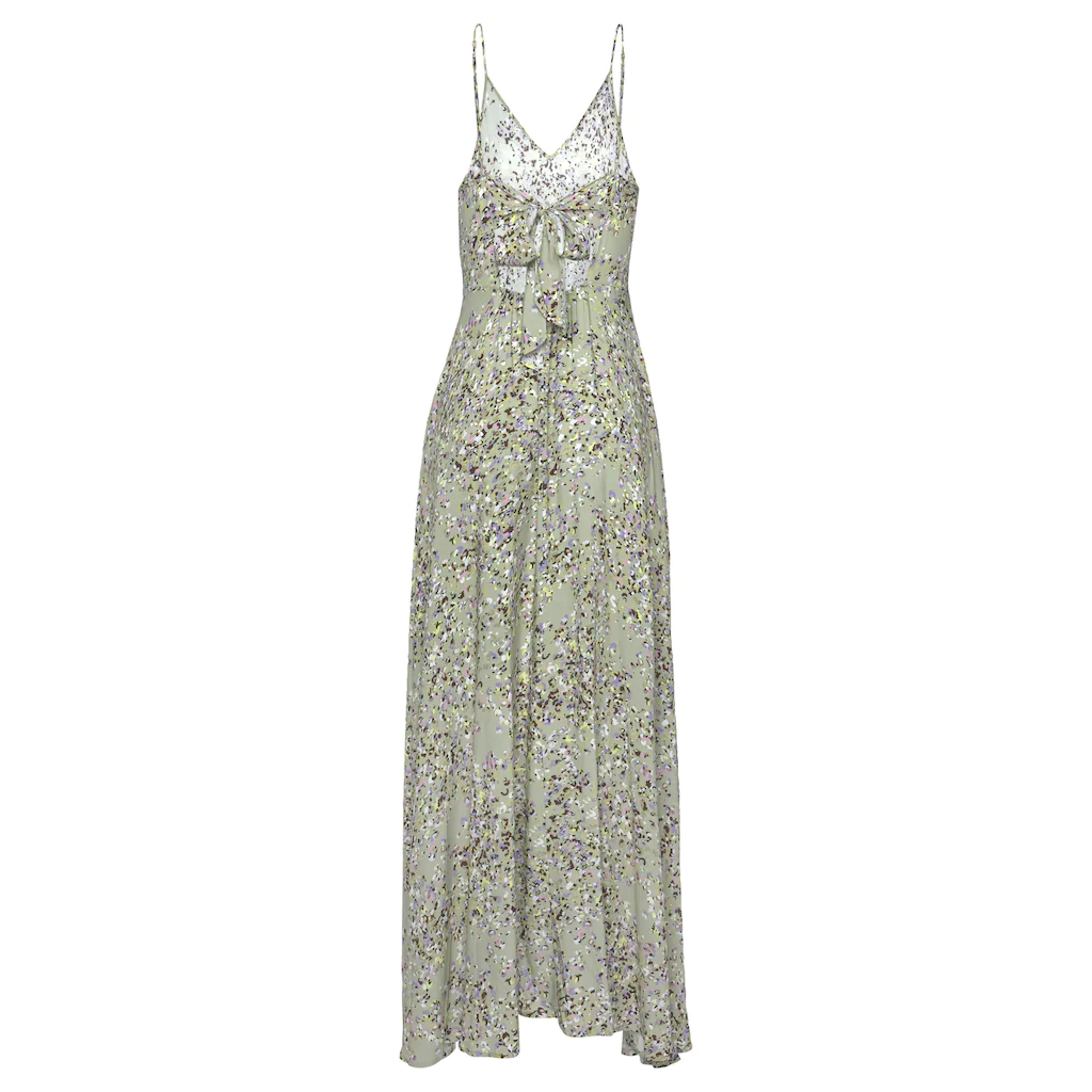 LASCANA Maxikleid aus gewebter Viskose Cut-Out am Rücken Chiffon-Qualität Sommerkleid Neueste Stile