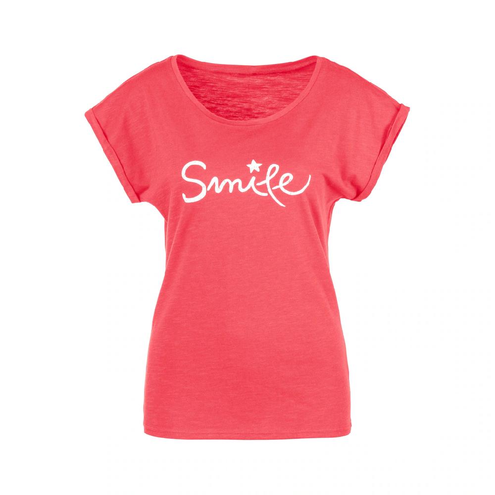 Beachtime T-Shirt »mit Frontdruck "Smile"« aus weicher Baumwoll-Qualität Letzter Tag