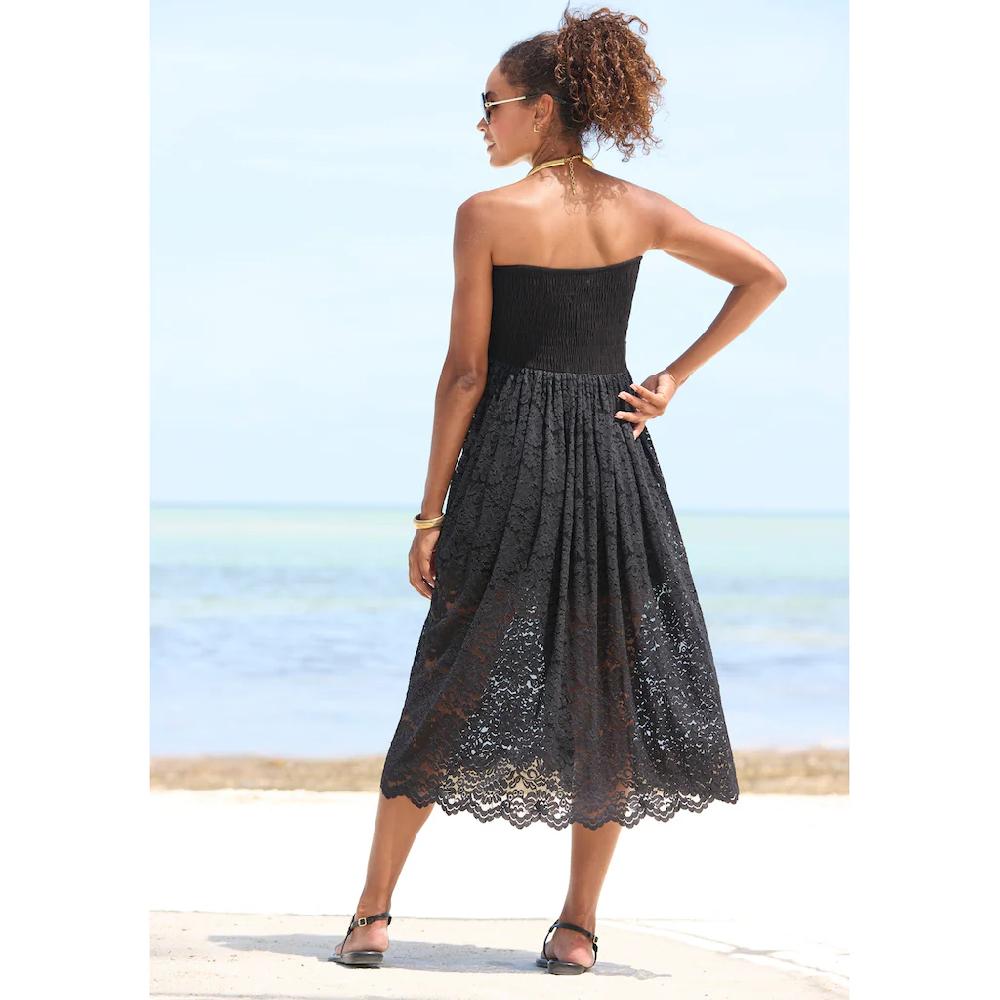 LASCANA 2-in-1-Kleid aus geblümter Spitze Sommerkleid oder Maxirock elastisch Zeitbegrenzte Promotion