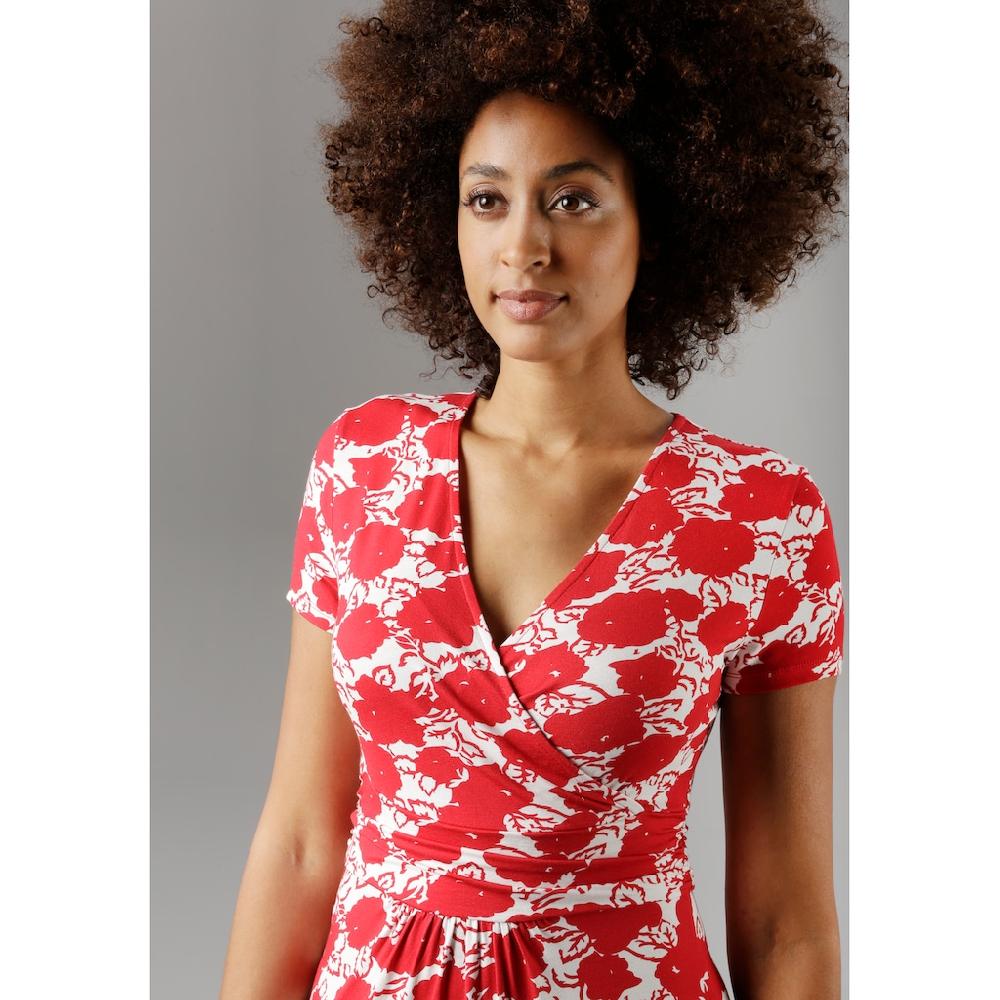 Aniston SELECTED Sommerkleid mit gewickeltem Ausschnitt Discount Store für neue Produkte