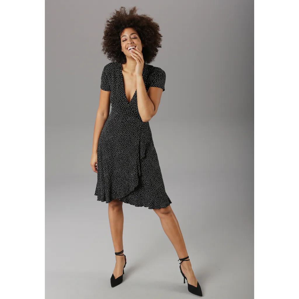 Aniston SELECTED Sommerkleid mit Volant Super Rabatt