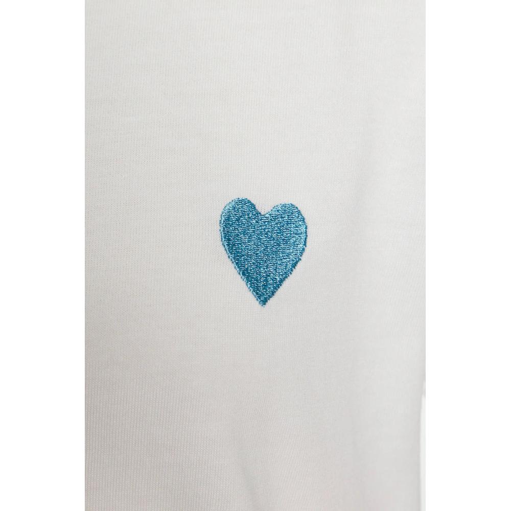 LASCANA T-Shirt mit süßer Herz-Stickerei Kurzarmshirt aus Baumwolle Rabatte dieses Monats