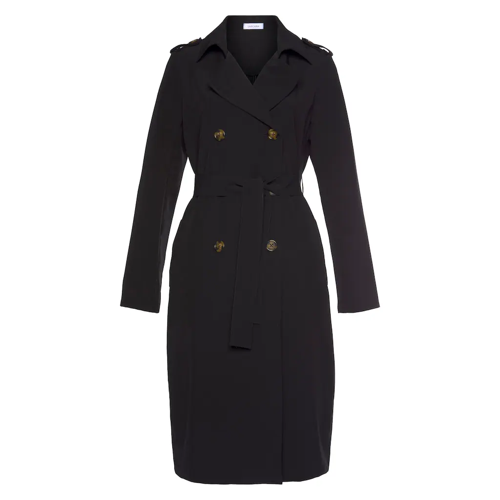 LASCANA Trenchcoat (mit Bindegürtel) zum Regulieren leichter Damenmantel ohne Futter casual-chic Exklusivangebot