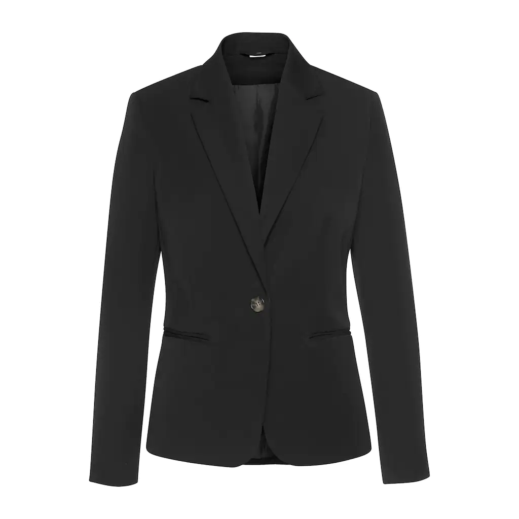 LASCANA Kurzblazer in klassischer Form taillierter Damenblazer sportlich elegant Black Friday