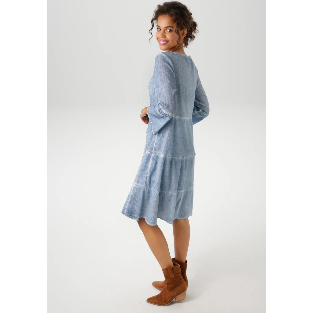 Aniston CASUAL Tunikakleid (mit Jersey-Unterkleid) mit aufwändiger Spitzenverzierung Muttertagsangebot