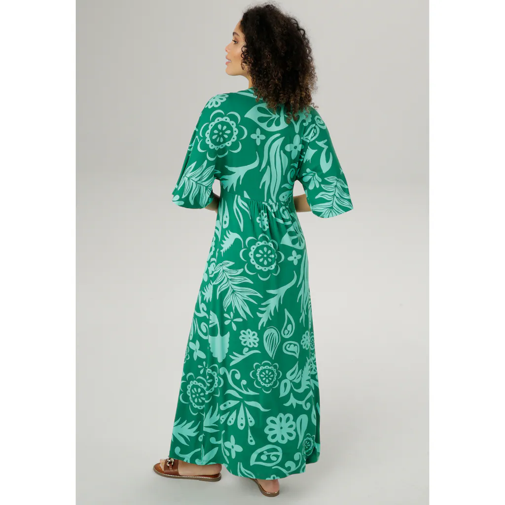 Aniston SELECTED Maxikleid mit weiten 3/4-langen Ärmeln Vatertagsangebot