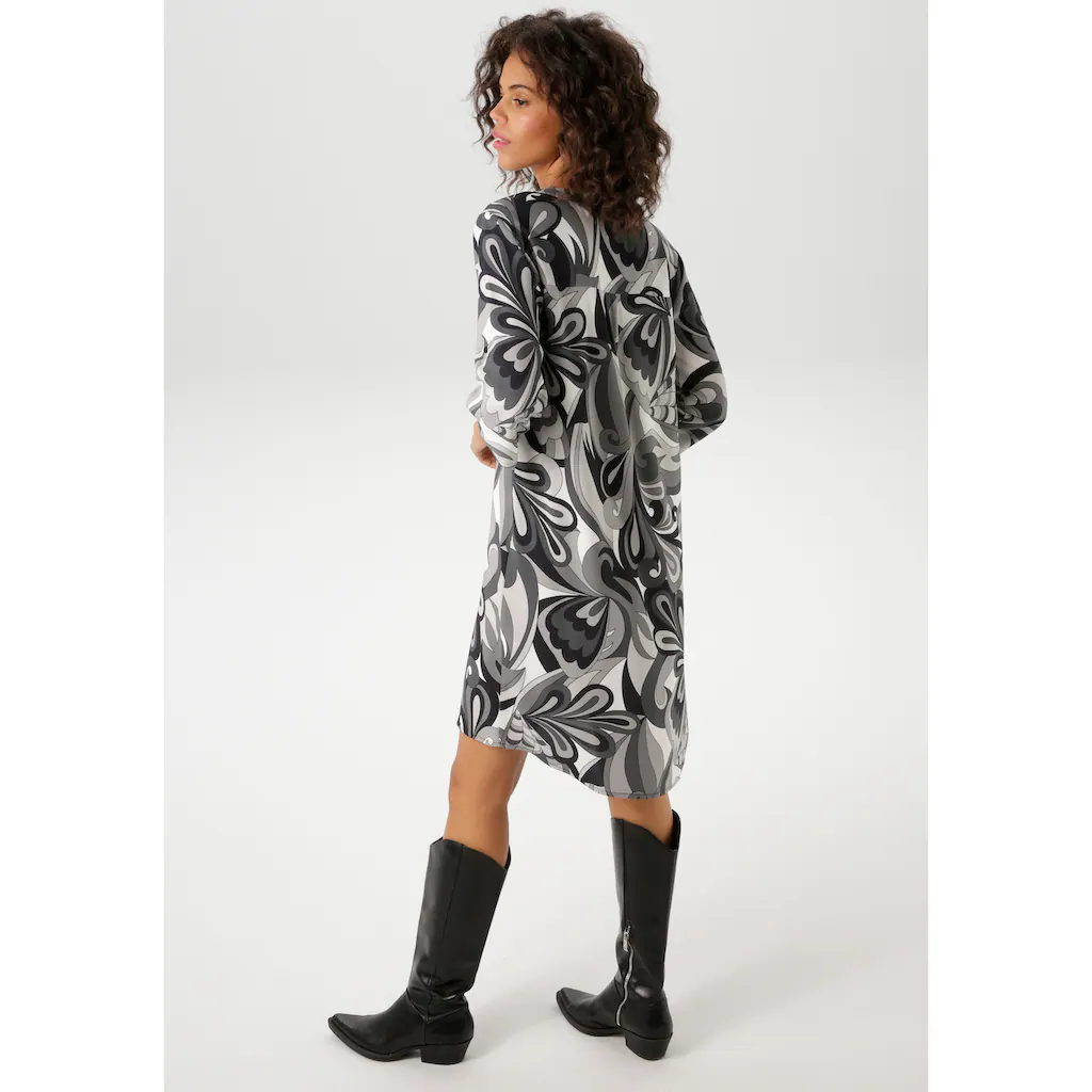 Aniston CASUAL Sommerkleid mit farbharmonischem graphischem Druck Heißer Verkauf