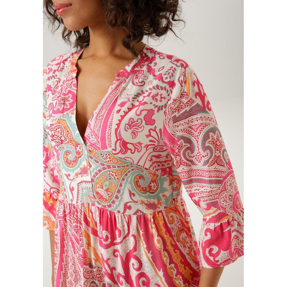 Aniston CASUAL Blusenkleid mit großflächigem Paisley-Druck Letzte 2 Tage