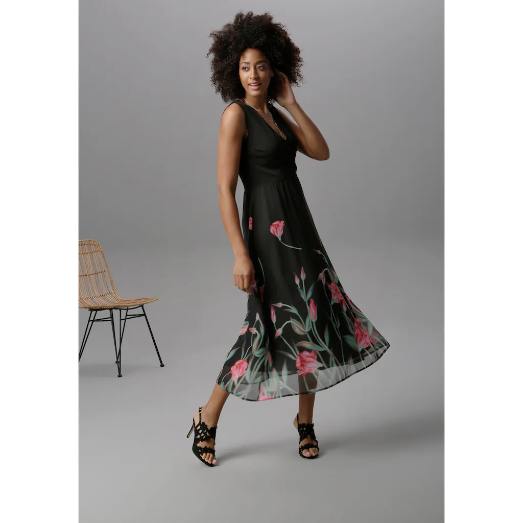 Aniston SELECTED Sommerkleid mit floralem Druck Bis zu 65% Rabatt
