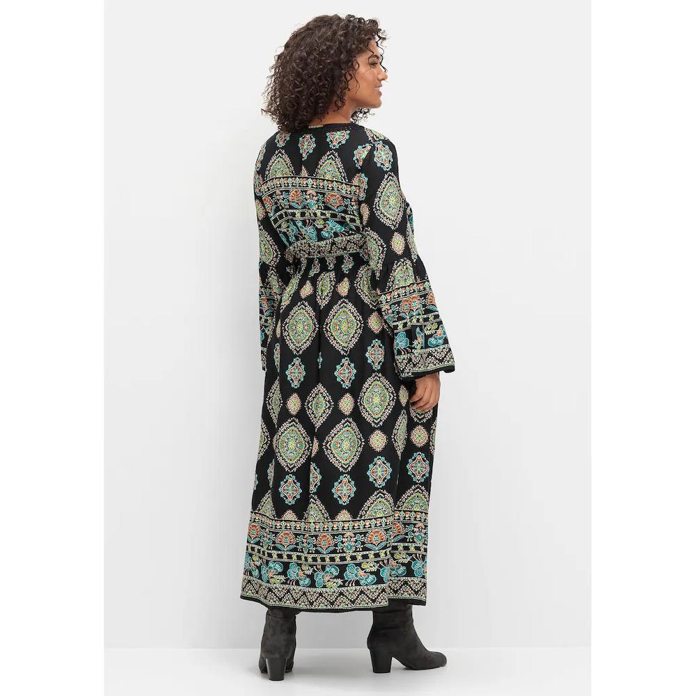 sheego by Joe Browns Maxikleid »Große Größen« im Boho-Stil mit Trompetenärmeln Nur noch ein Tag übrig