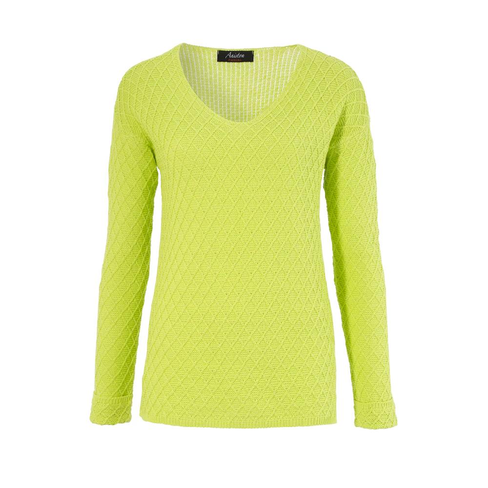 Aniston CASUAL V-Ausschnitt-Pullover im trendigen Mustermix Clearance-Verkauf