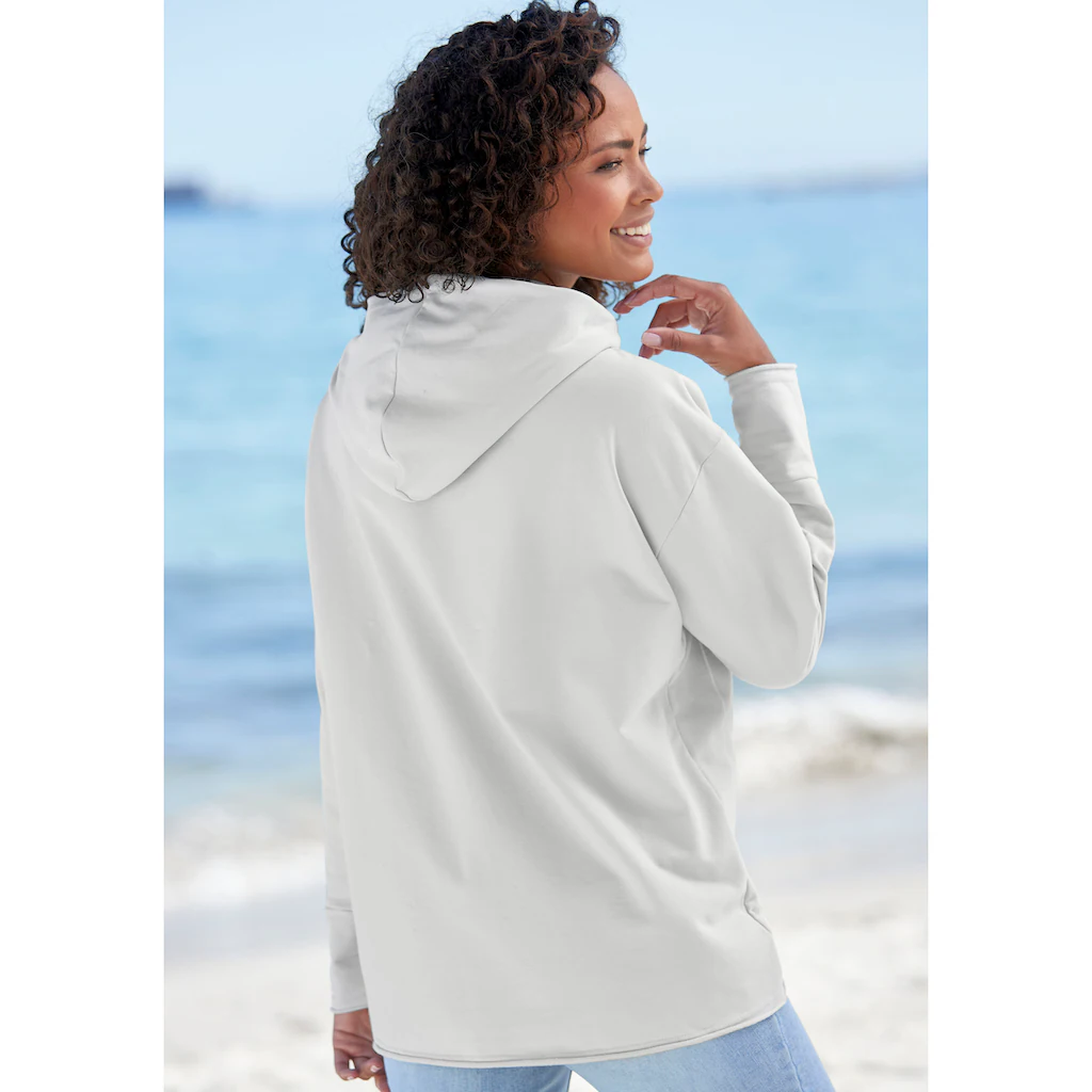 Elbsand Kapuzensweatshirt »Dea« Hoodie mit Logodruck vorne Kostenloser Versand international