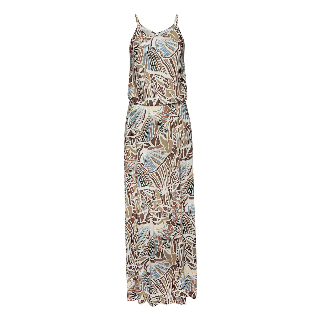 LASCANA Maxikleid leichtes Sommerkleid mit Alloverprint fließendes Strandkleid Black Friday Preise