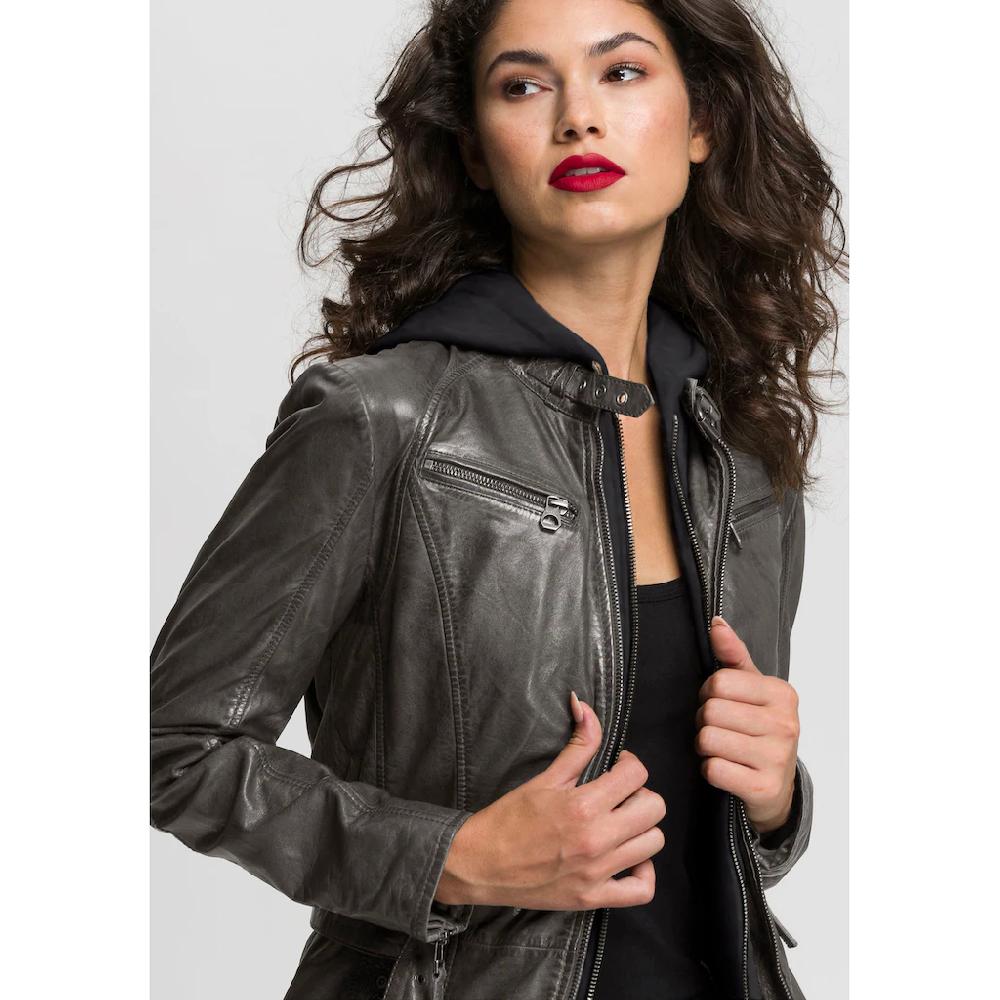 Mauritius Ledermantel »BENTE2« (mit Gürtel) lange Lederjacke mit Gürtel & abnehmbarem Kapuzen-Inlay Rabatte dieses Monats