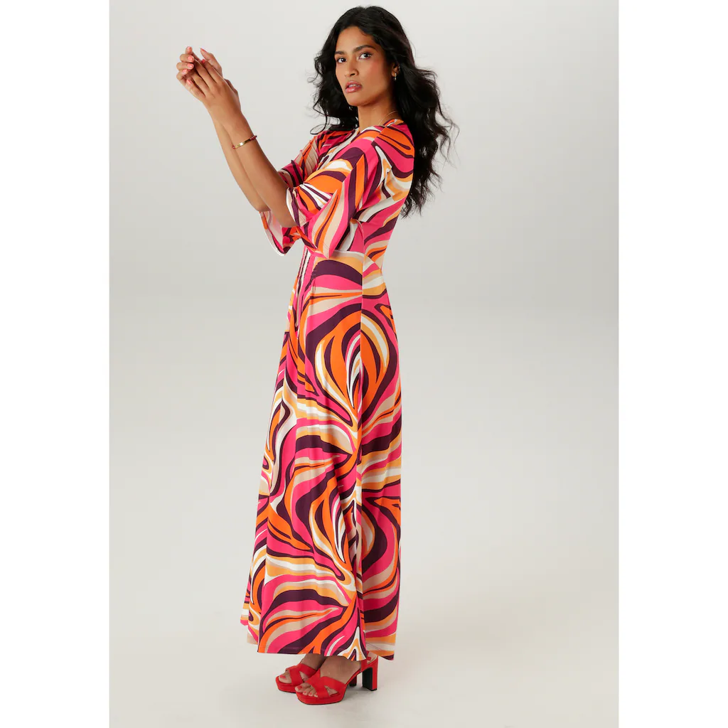 Aniston SELECTED Maxikleid mit weiten 3/4-langen Ärmeln - NEUE KOLLEKTION Outlet