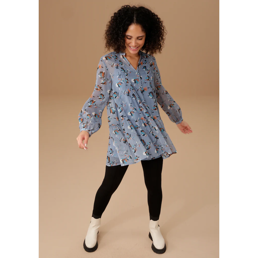 Aniston SELECTED Longbluse mit dekorativer Biesenverzierung Flash Sale
