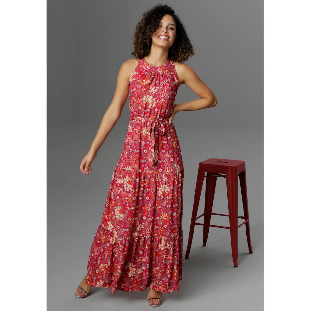 Aniston CASUAL Sommerkleid mit fantasievollem Blumendruck Black Friday