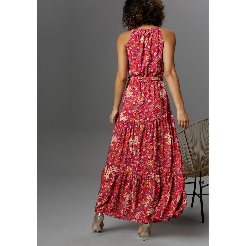 Aniston CASUAL Sommerkleid mit fantasievollem Blumendruck Black Friday