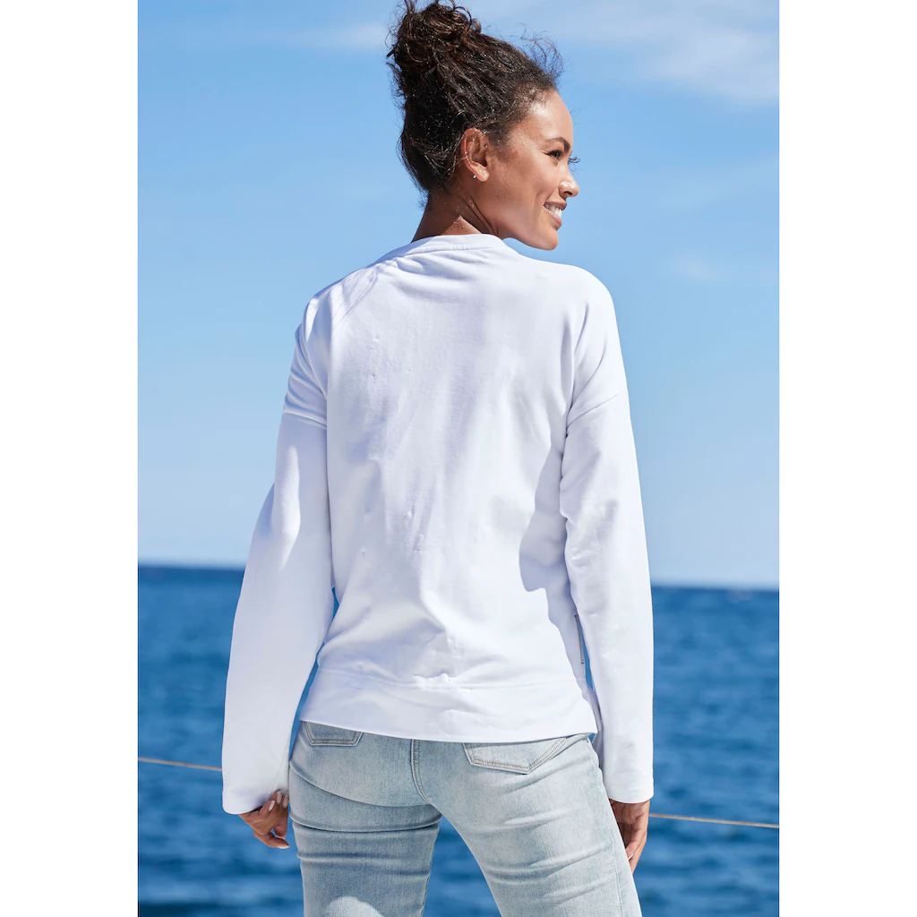 Elbsand Sweatshirt »Aliisa« mit Logodruck vorne Basic-Passform sportlich-casual Weihnachtsangebot