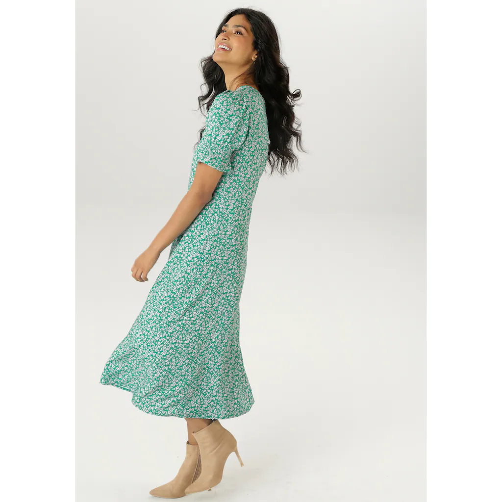 Aniston SELECTED Sommerkleid mit Blümchendruck - NEUE KOLLEKTION Valentinstagsangebot