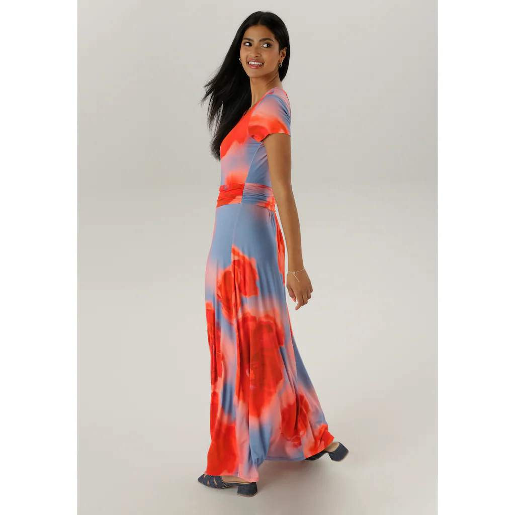Aniston SELECTED Maxikleid mit figurbetonenden Raffungen in der Taille - NEUE KOLLEKTION Heißer Verkauf