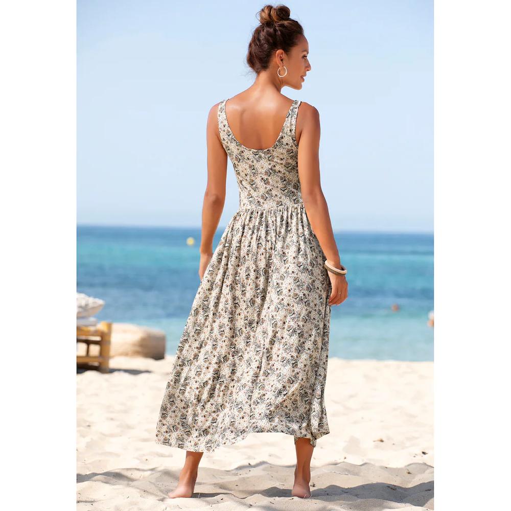 Vivance Midikleid mit Blümchenprint luftiges Sommerkleid Strandkleid Zeitlich begrenztes Angebot