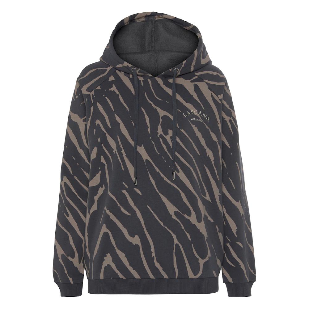 LASCANA Kapuzensweatshirt mit Zebramuster Loungewear Kauf eins, bekomm eins gratis