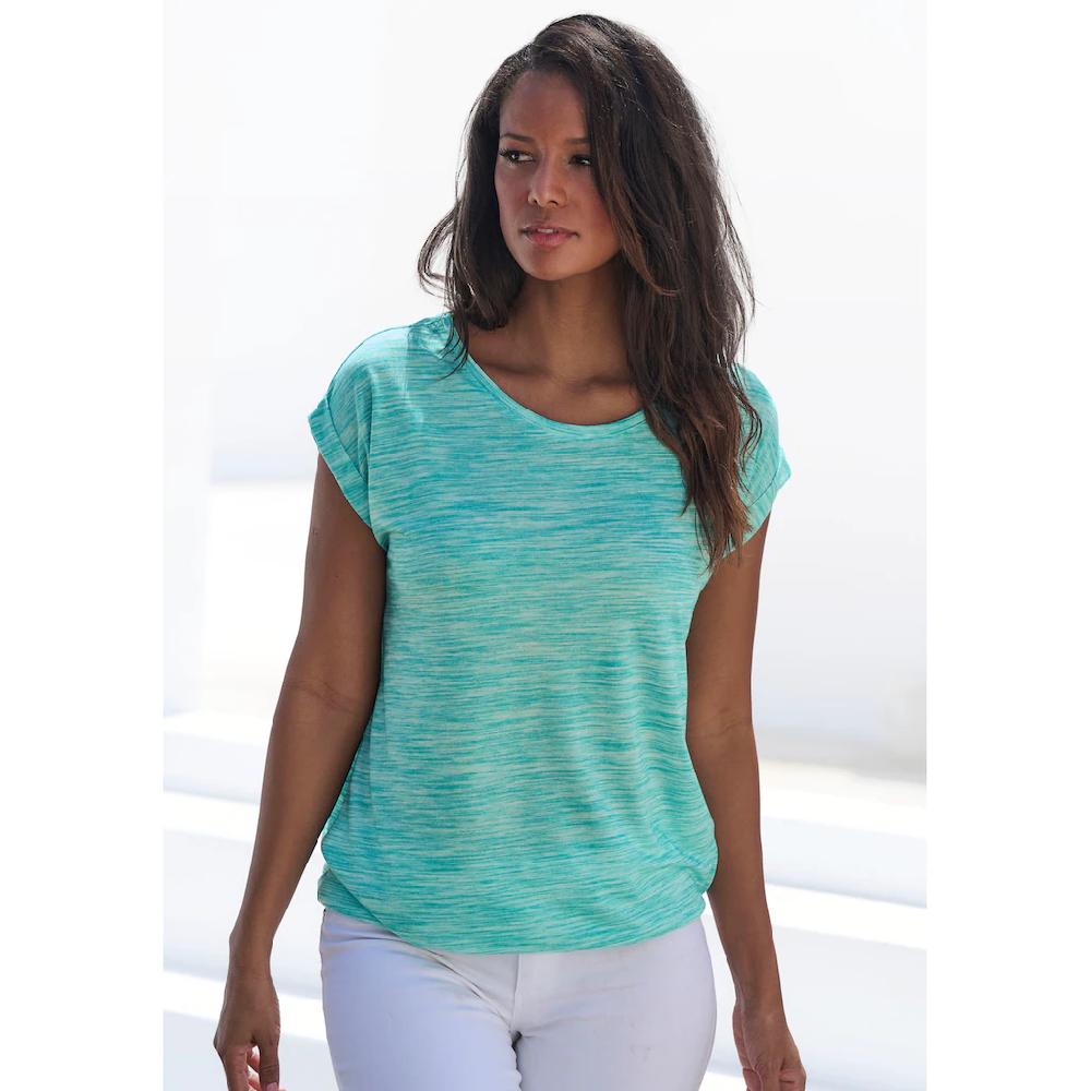 Beachtime Kurzarmshirt »mit Struktureffekt« (2er-Pack) aus pflegeleichter Qualität Letzter Tag