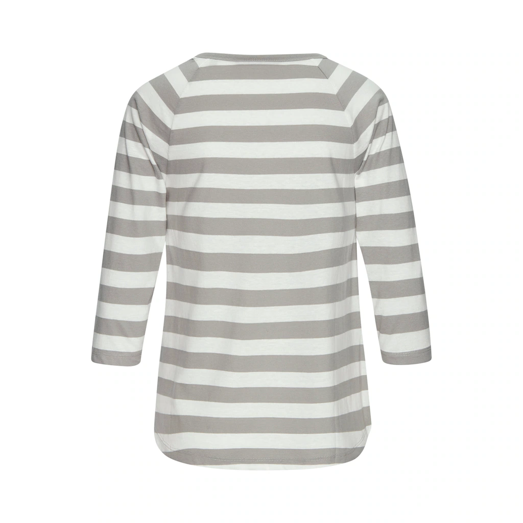 Elbsand 3/4-Arm-Shirt mit Streifen Rundhalsausschnitt Jerseyshirt Vierteljährliche Förderung