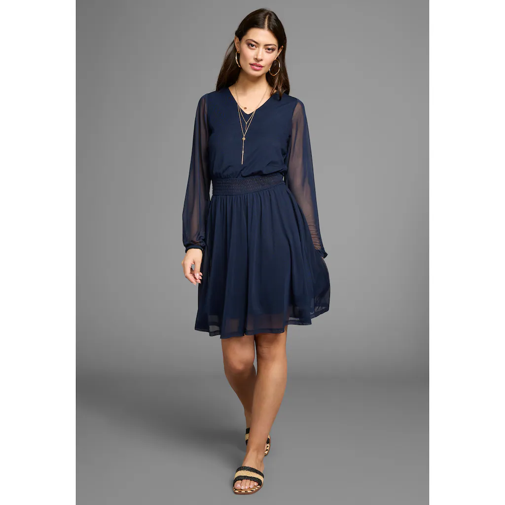 Laura Scott Meshkleid mit Smok-Einsatz - NEUE KOLLEKTION Clearance-Verkauf