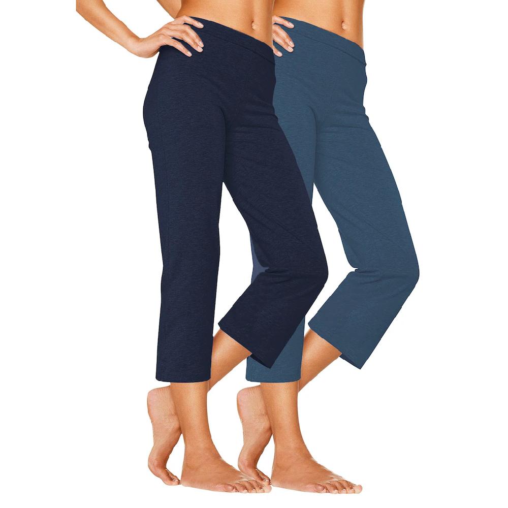 Vivance active Caprihose (2er-Pack) mit Gummibund Loungewear Kostenloser Versand international