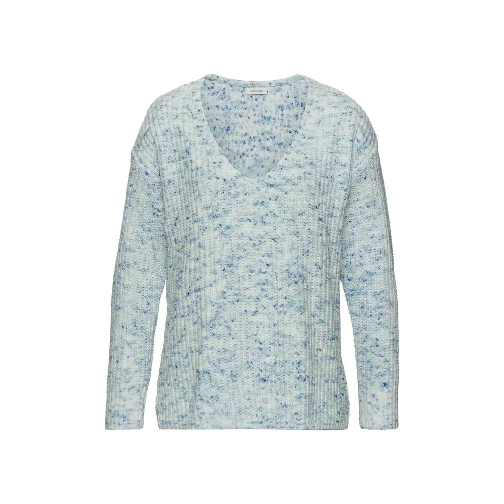 Buffalo V-Ausschnitt-Pullover aus weichem Chenille Strickpullover kuschelig weich Pastell Online