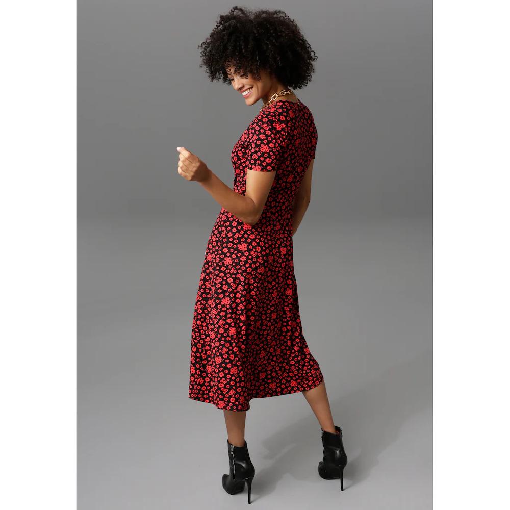 Aniston CASUAL Jerseykleid in Wickeloptik Meist gekauft