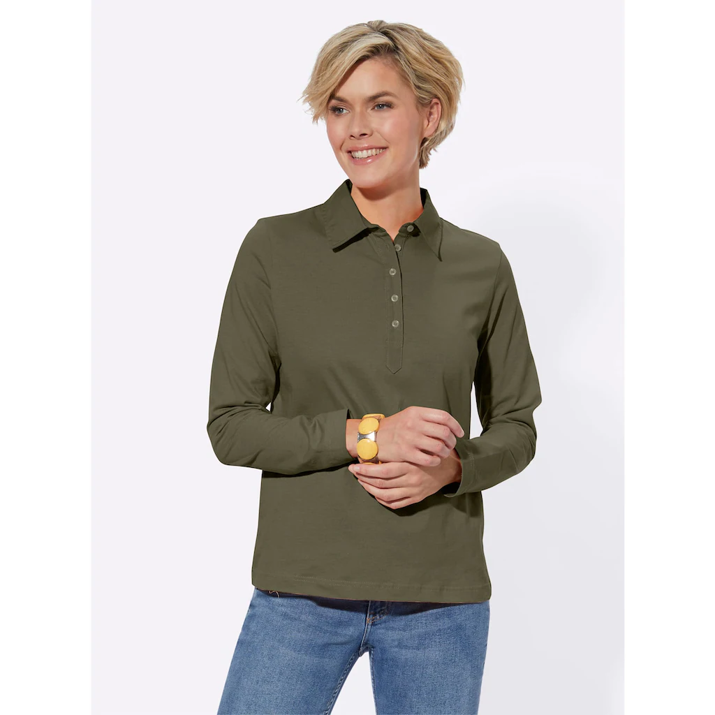 Casual Looks Langarm-Poloshirt »Poloshirt« (1 tlg.) Fabrikpreis