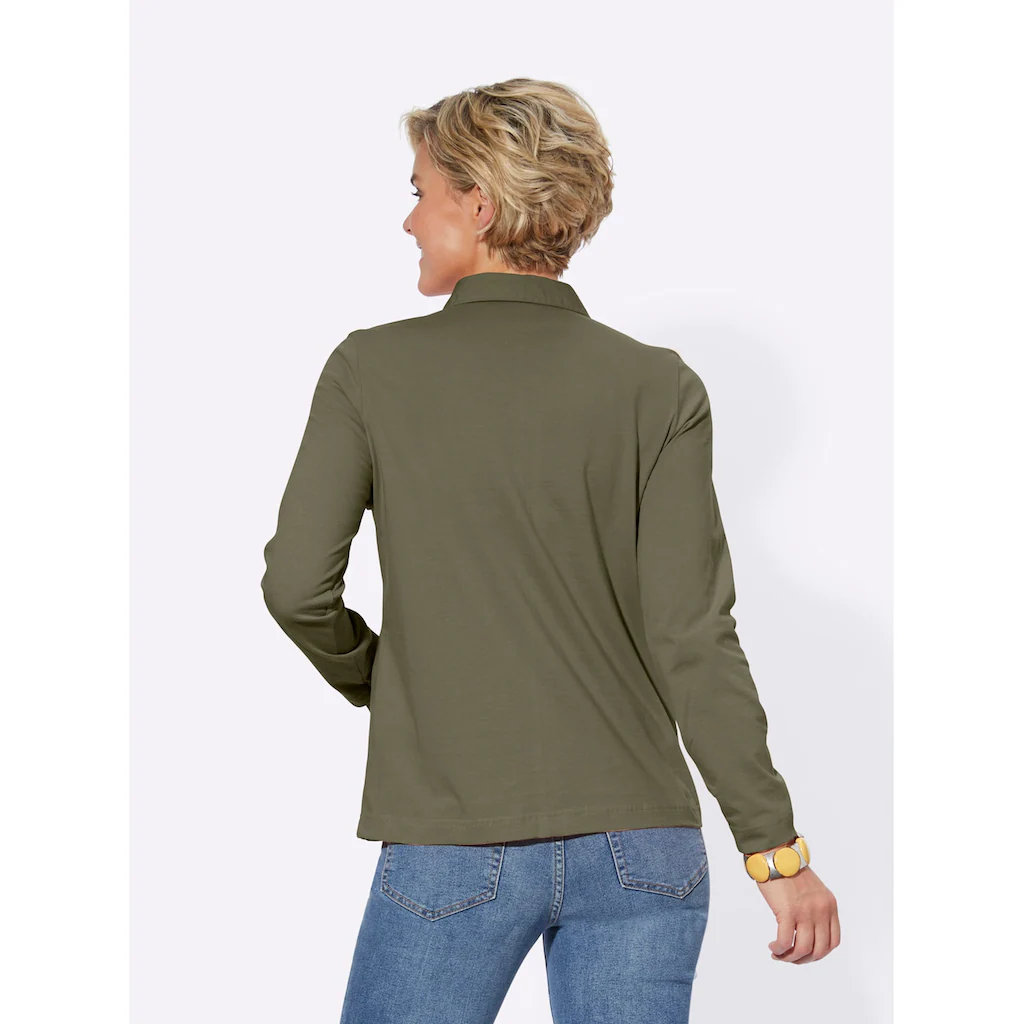 Casual Looks Langarm-Poloshirt »Poloshirt« (1 tlg.) Fabrikpreis