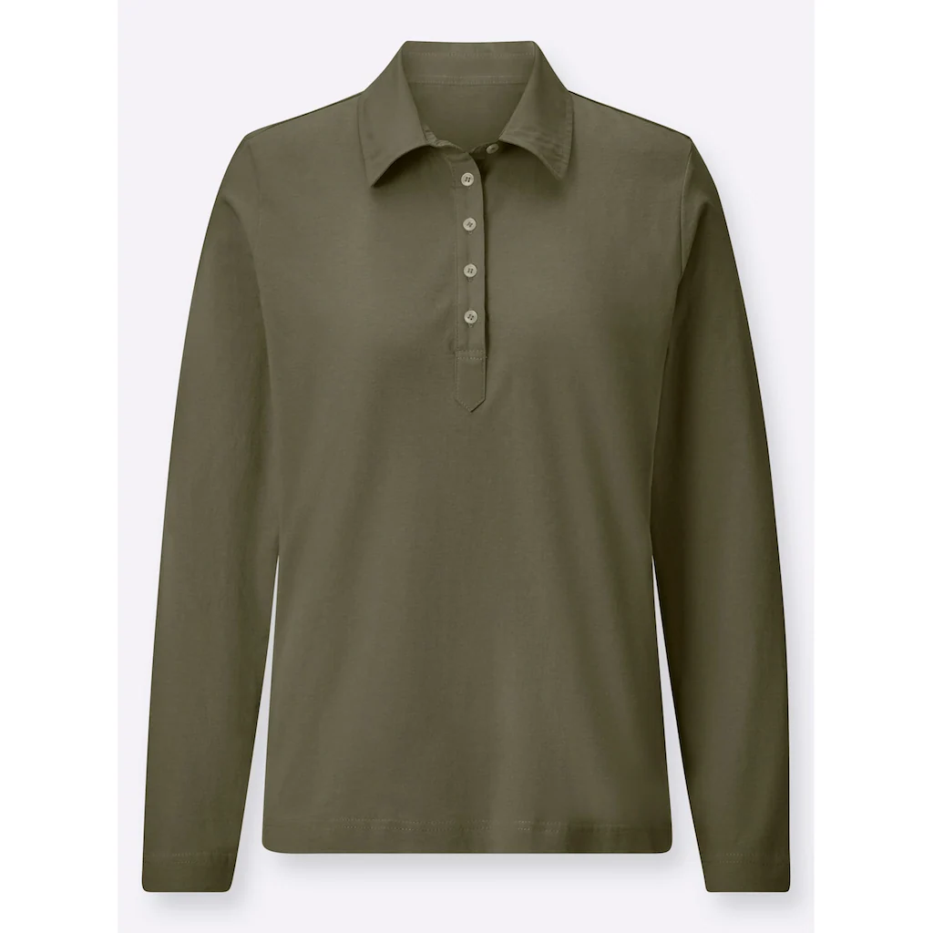 Casual Looks Langarm-Poloshirt »Poloshirt« (1 tlg.) Fabrikpreis