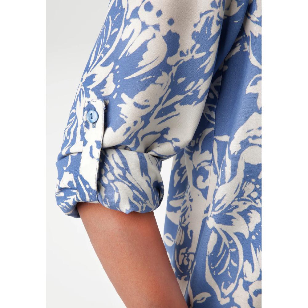 Aniston CASUAL Maxikleid mit großflächigem. grafischen Blumendruck - NEUE KOLLEKTION Online Shopping