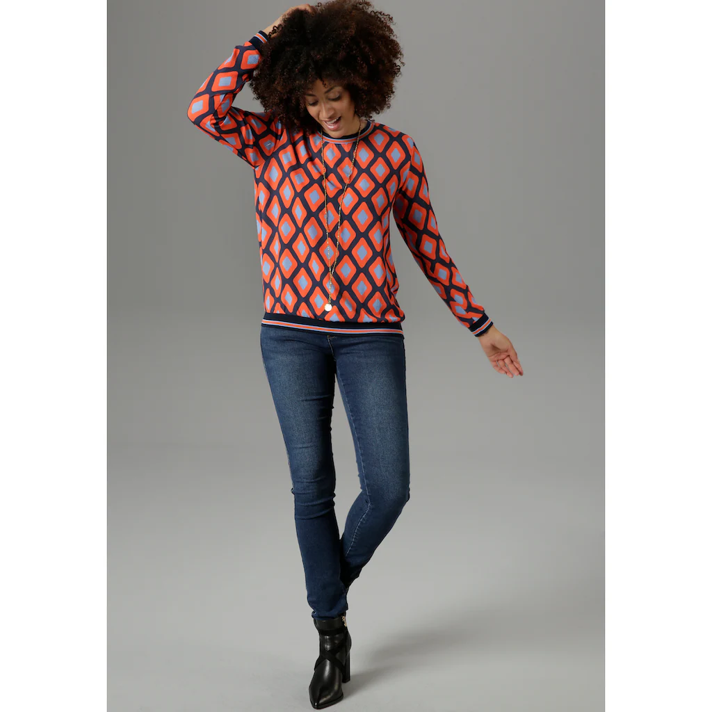 Aniston SELECTED Shirtbluse mit sportiven Bündchen Exklusivangebot