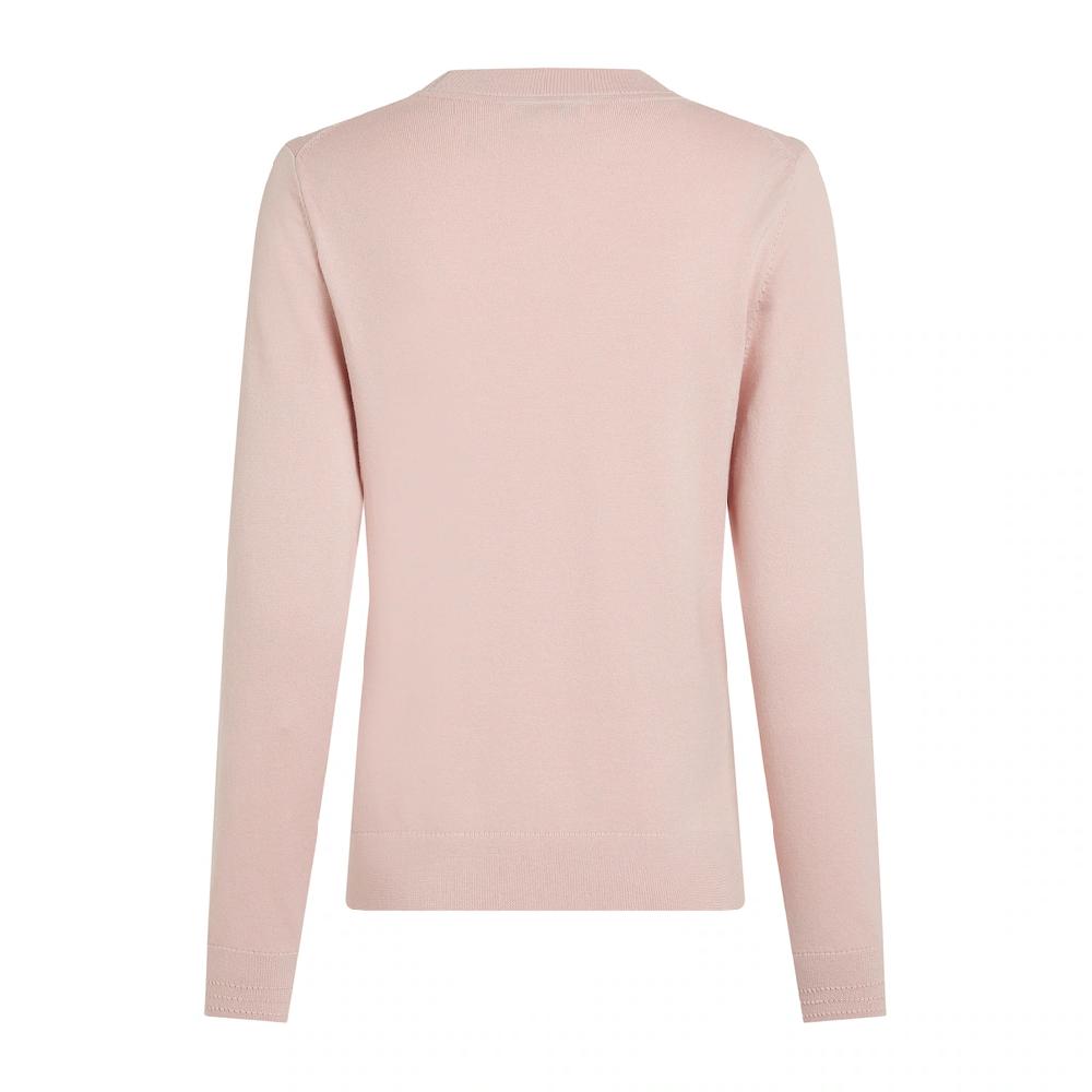 Tommy Hilfiger Rundhalspullover »CO JERSEY STITCH LS C-NK SWT« mit Logostickerei Black Friday