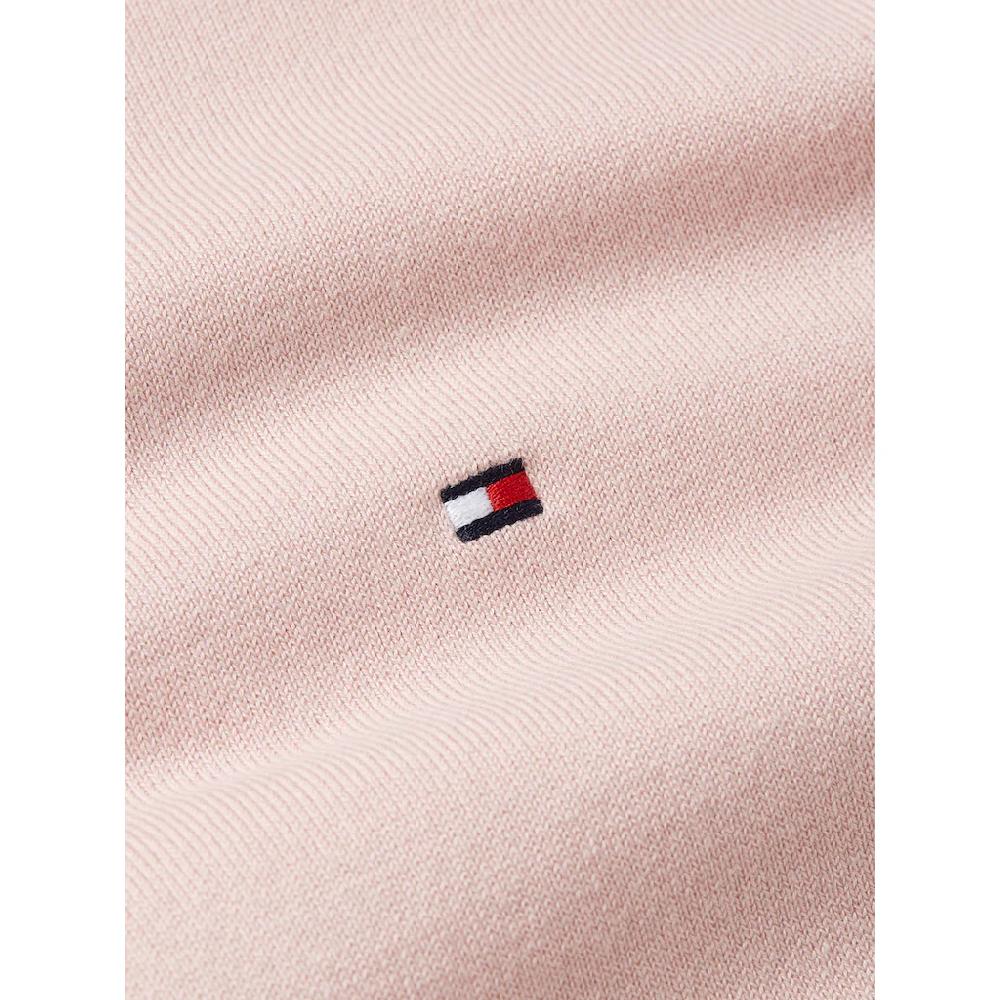 Tommy Hilfiger Rundhalspullover »CO JERSEY STITCH LS C-NK SWT« mit Logostickerei Black Friday