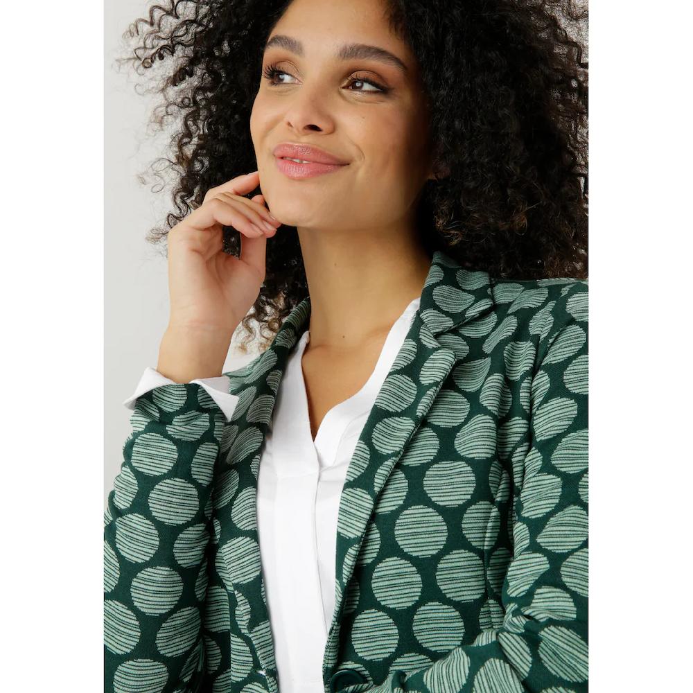 Aniston SELECTED Jerseyblazer mit gestreiften Punkten Valentinstagsangebot