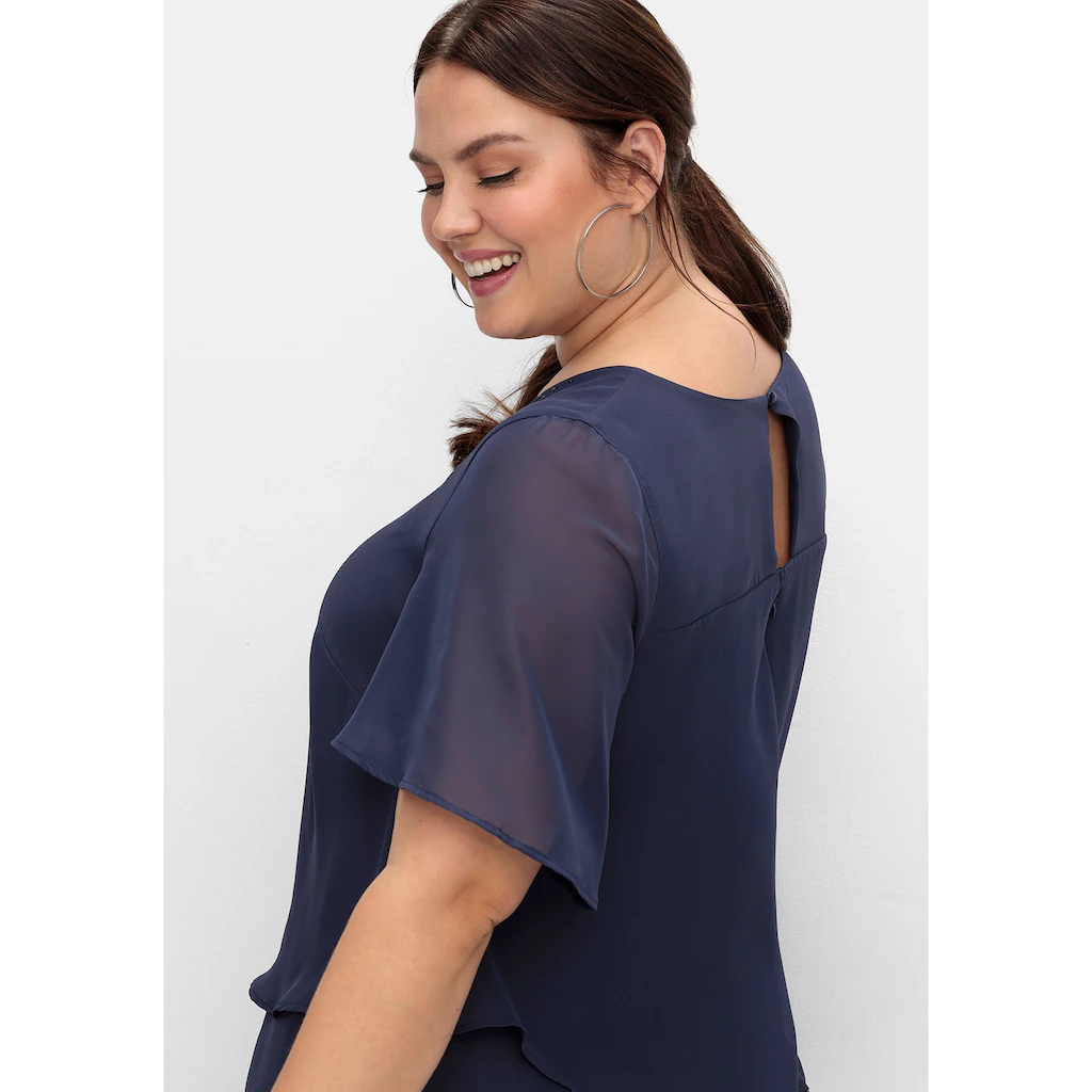Sheego Jumpsuit »Große Größen« im Lagenlook mit weitem Bein Zeitlich begrenztes Angebot