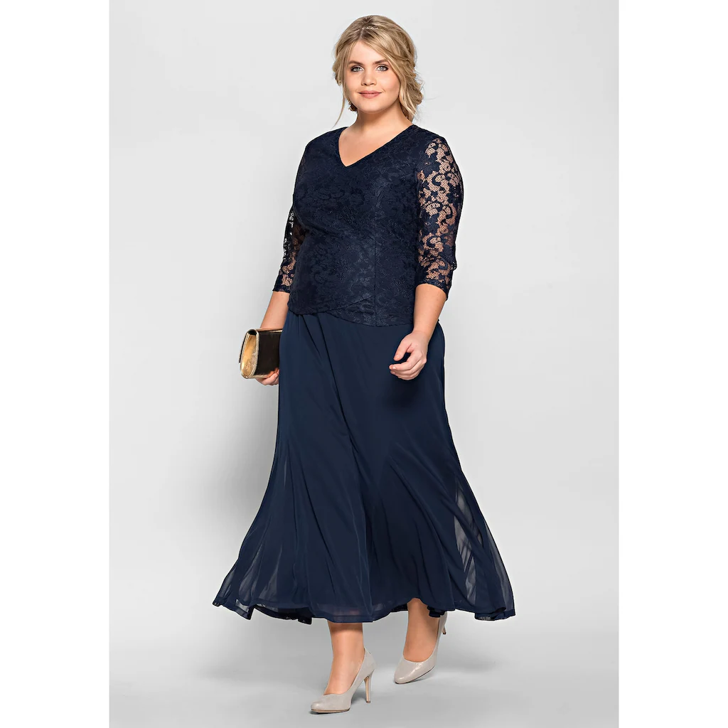 Sheego Abendkleid »Große Größen« mit floraler Spitze Neuheiten